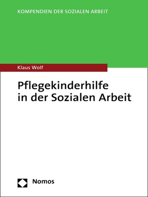 cover image of Pflegekinderhilfe in der Sozialen Arbeit